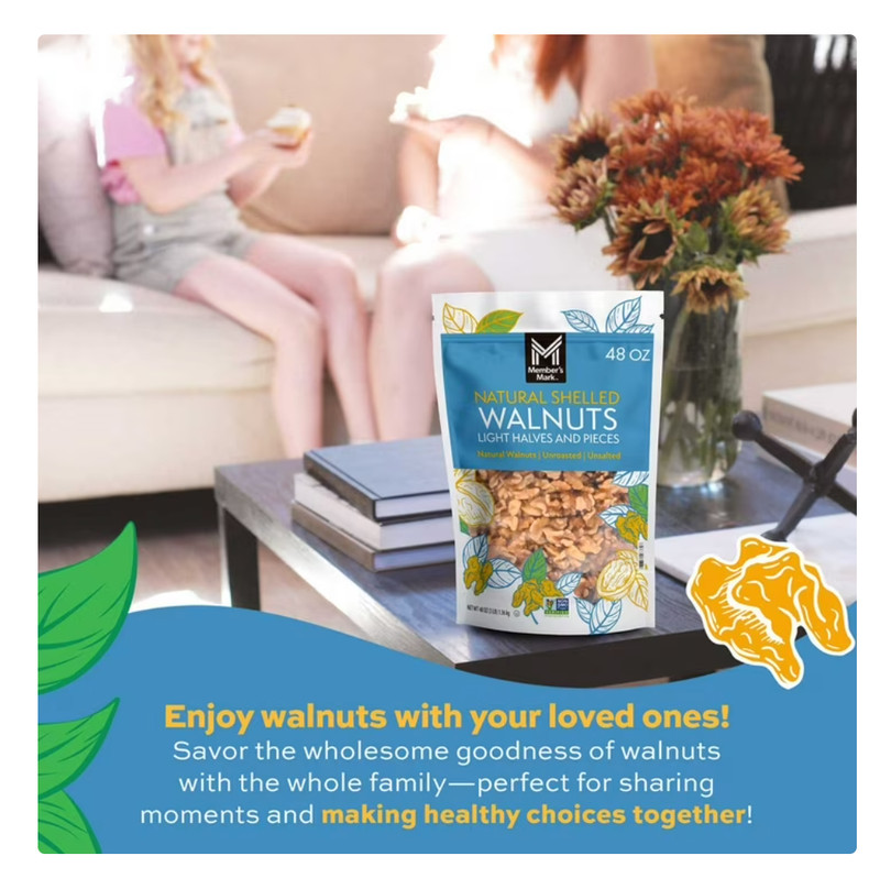 Member's Mark Natural Shelled Walnuts, 3 lbs. FREE shipping gallery