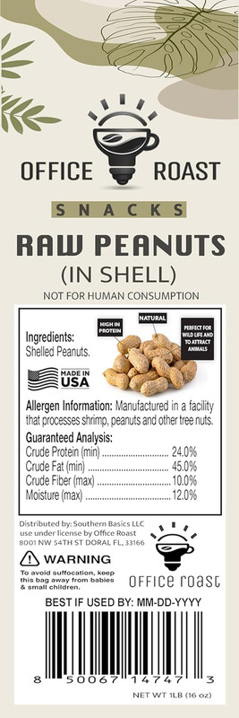 Office Roast Raw Peanuts in Shell 1 Lb Bag – Unsalted, Natural & Healthy Snack – gallery