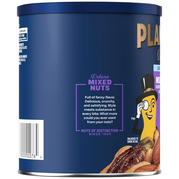 Planters Mixed Nuts, Lightly Salted Deluxe Mixed Nuts, 15.25 Ounce, 2 Pack gallery