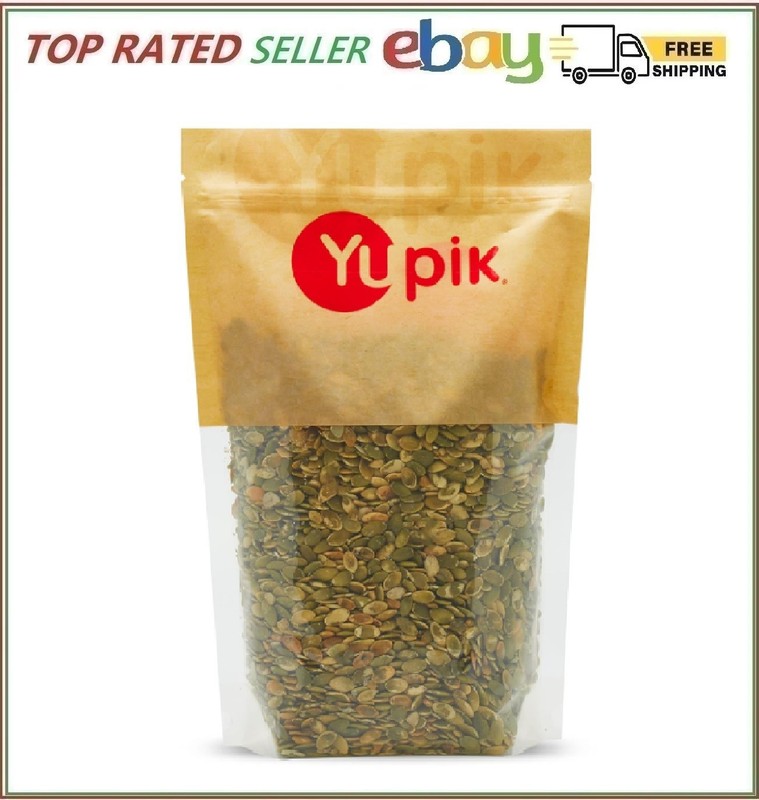 Yupik Dry Roasted Pumpkin Seeds, No Shell, 2.2 lb (35.3 oz), Gluten-Free, GMO-Fr