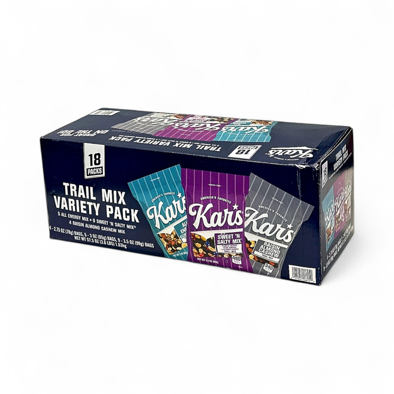 Kar’s Trail Mix Variety Pack 2.75oz Bags 18-Pack