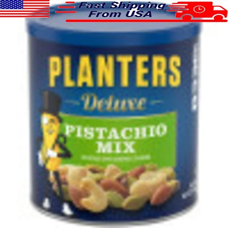Deluxe Pistachio Nut Mix Almonds Cashews Roasted Sea Salt Snack 14.5 oz New