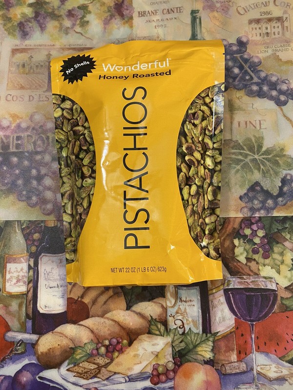 Wonderful Pistachios Honey Roasted~**22 Ounce**~ No Shells~Resealable Pouch~2022