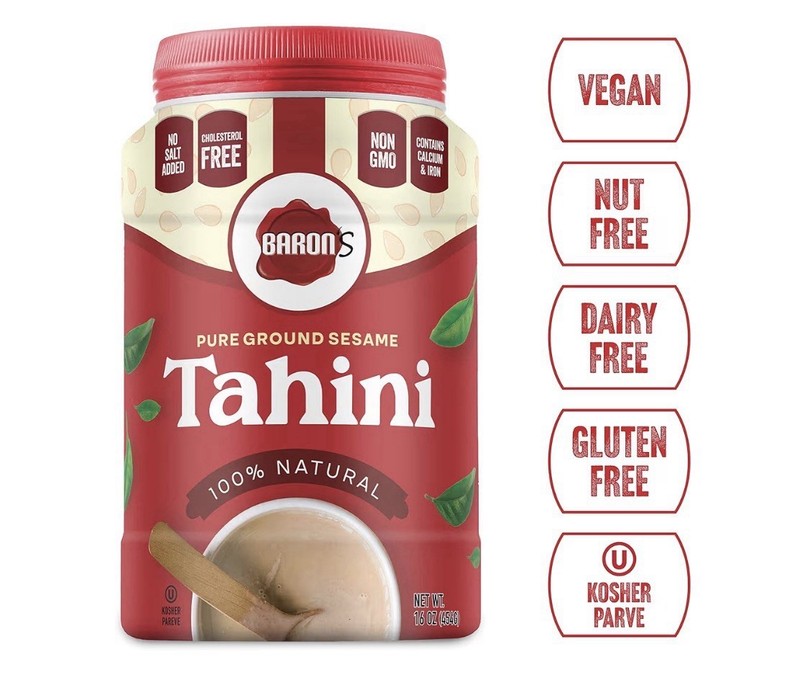 Baron's Kosher 100% Pure Ground Sesame Tahini 16-ounce gallery