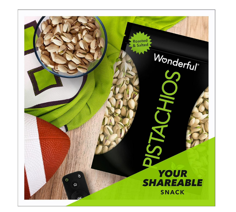 Wonderful Pistachios In-Shell Roasted and Salted Nuts 48 Ounce Resealable Bag gallery