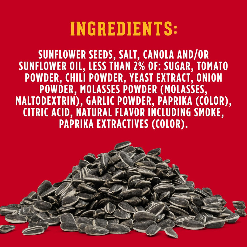 DAVID SEEDS Roasted and Salted Bar-B-Q Jumbo Sunflower Seeds, 5.25 Oz, 12 Pack gallery