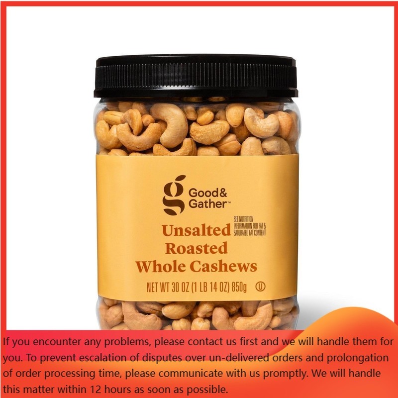 Unsalted Roasted Whole Cashews - 30oz - Good & Gather™