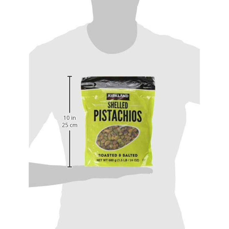 Kirkland Signature Nuts, Shelled Pistachios Roasted & Salted 24 Ounce (Pack of gallery