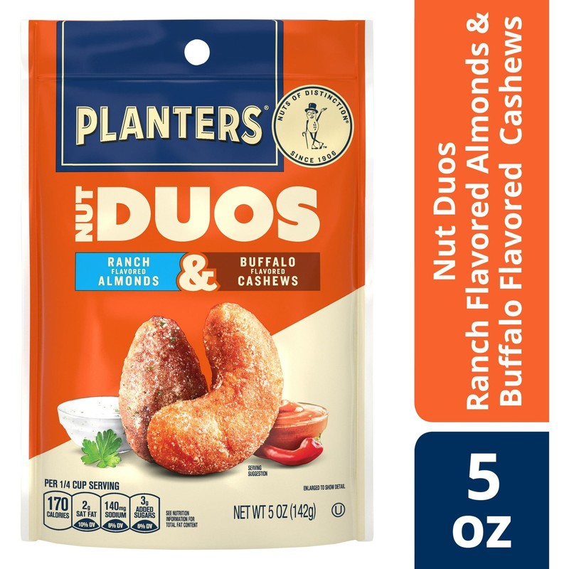 PLANTERS Nut Duos Ranch almonds & Buffalo cashews 5 oz............ gallery