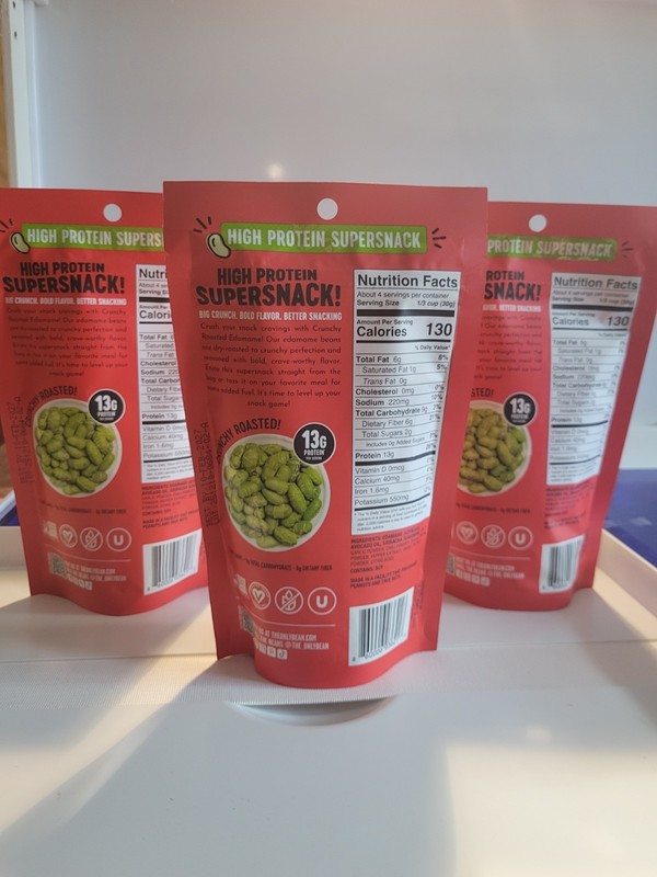 The Only Bean Sriracha Crunchy Roasted Edamame 4 oz Lot of 3 Exp Feb 10 2027 gallery