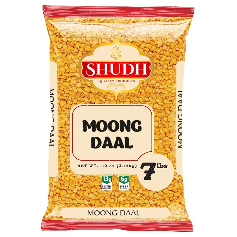 Shudh Moong Dal (Split Mung Beans Without Skin) Lentils 7lbs ~ All Natural | ...