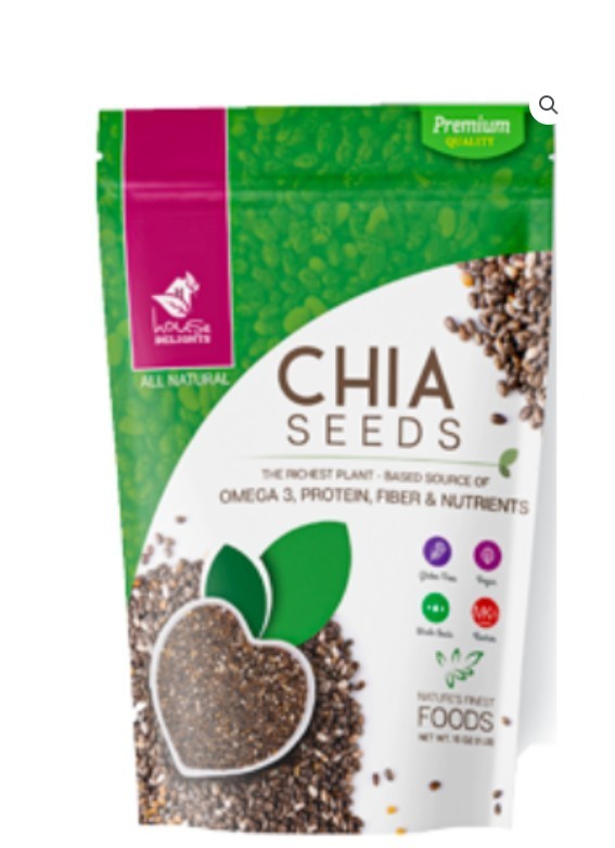 House Delights Chia Seeds Omega 3 Protein Fiber & Nutrients 16oz BBD 03/2029