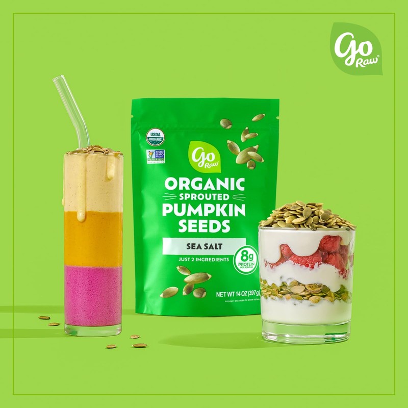 Go Raw Organic Sprouted Pumpkin Seeds, 14 Oz 14 Ounce Bag, 6402 gallery