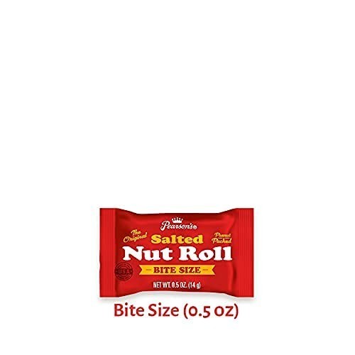 Pearsons Bite-size Salted Nut Roll Candy Bars| Loaded with Crunchy Roasted Pean gallery