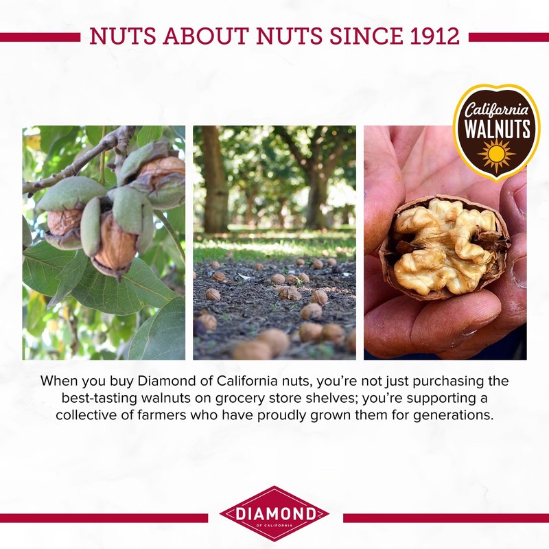 Chopped Walnuts for Baking, Snacking Salads - 8 oz Raw Nuts gallery