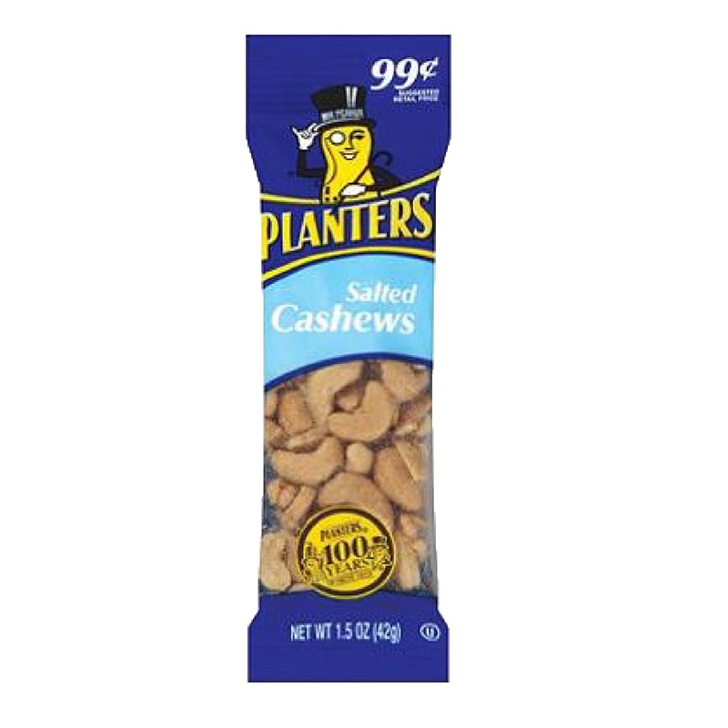 18x Packs Planters Salted Cashews Tube - 1.5oz Each gallery