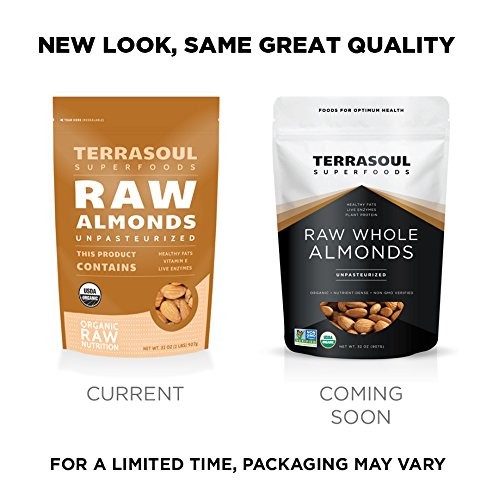 Raw Unpasteurized Organic Almonds (Sproutable), 1 Pound gallery