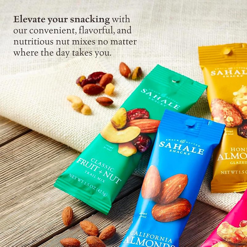Sahale Snacks Classic Fruit and Nut Trail Mix, 1.5 Oz Grab & Go Bags (18 Packs) gallery