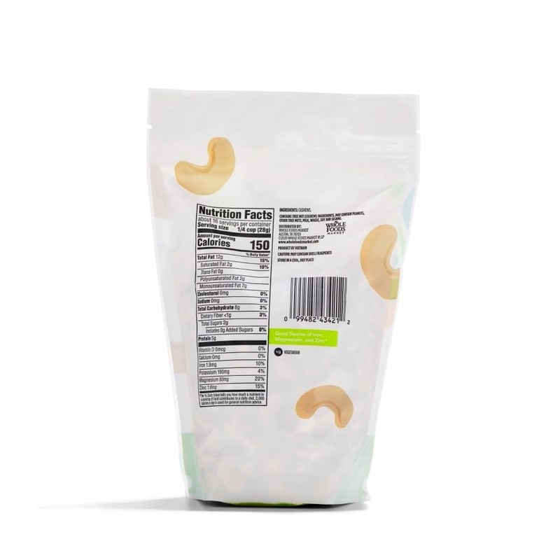 USDA Organic 16 Ounce Raw Cashews - Pure Flavor and Nutrition Uncompromised gallery