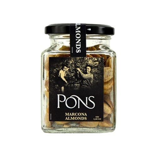 PONS MARCONA ALMONDS – Case of Six 4.5 OZ Glass Jars
