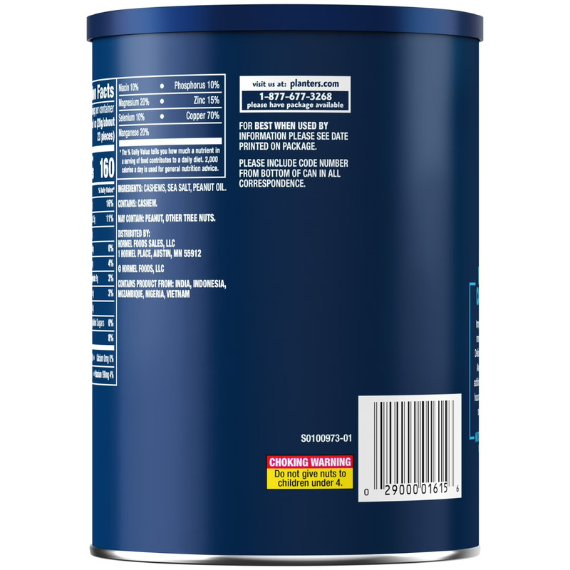 PLANTERS Deluxe Salted Whole Cashews,Plant Based Protein, 18.25 oz Free Ship gallery