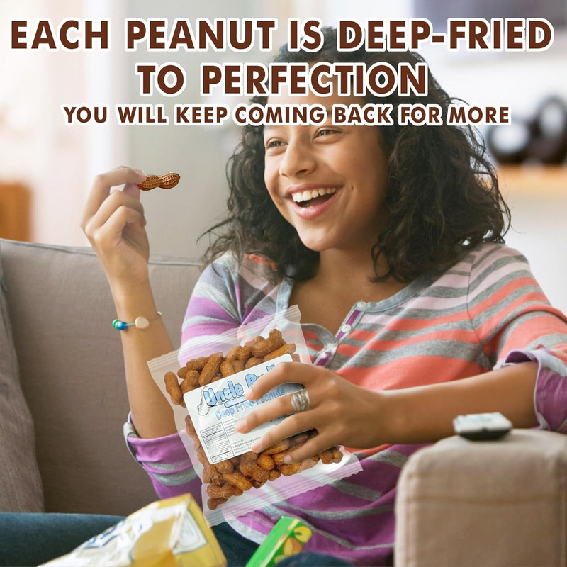 Uncle Buds Deep Fried Peanuts In Shell 5 Pack, Peanuts Individual Packs Salted gallery
