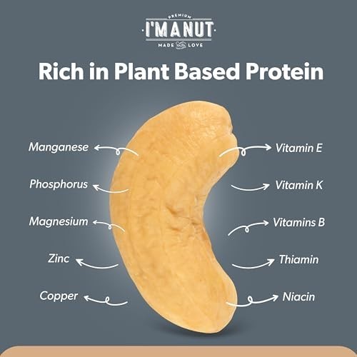 Premium Raw Cashews 48oz - Non-GMO, Gluten Free, Unsalted, Resealable Pouch for gallery