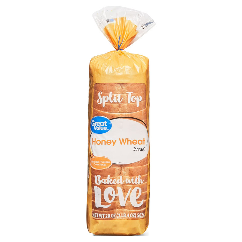 Great Value Honey Wheat Bread, 20 oz