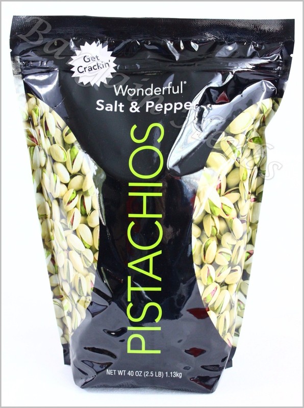 Wonderful Salt & Pepper Pistachios 40oz Resealable Bag New Free Shipping Kosher