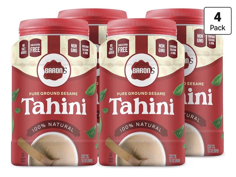 Baron's Kosher 100% Pure Ground Sesame Tahini 16-ounce