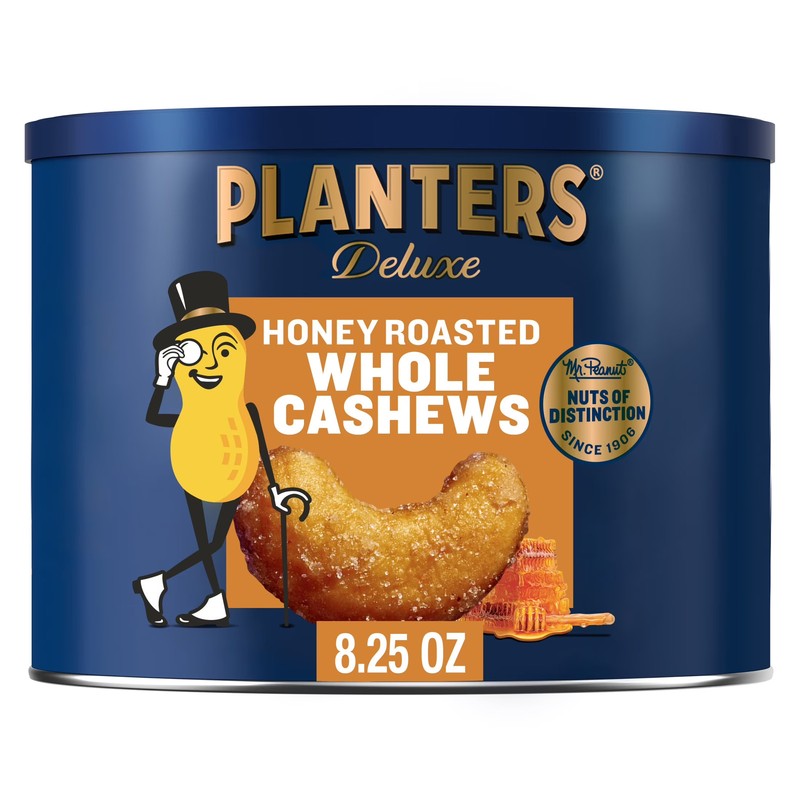 825 oz Honey Roasted Whole Cashews Steel Can gallery