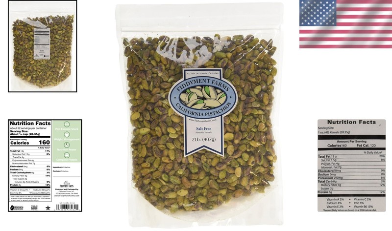 Jumbo California 2lb Unsalted Pistachios - Perfect for Gifting & Snacking gallery