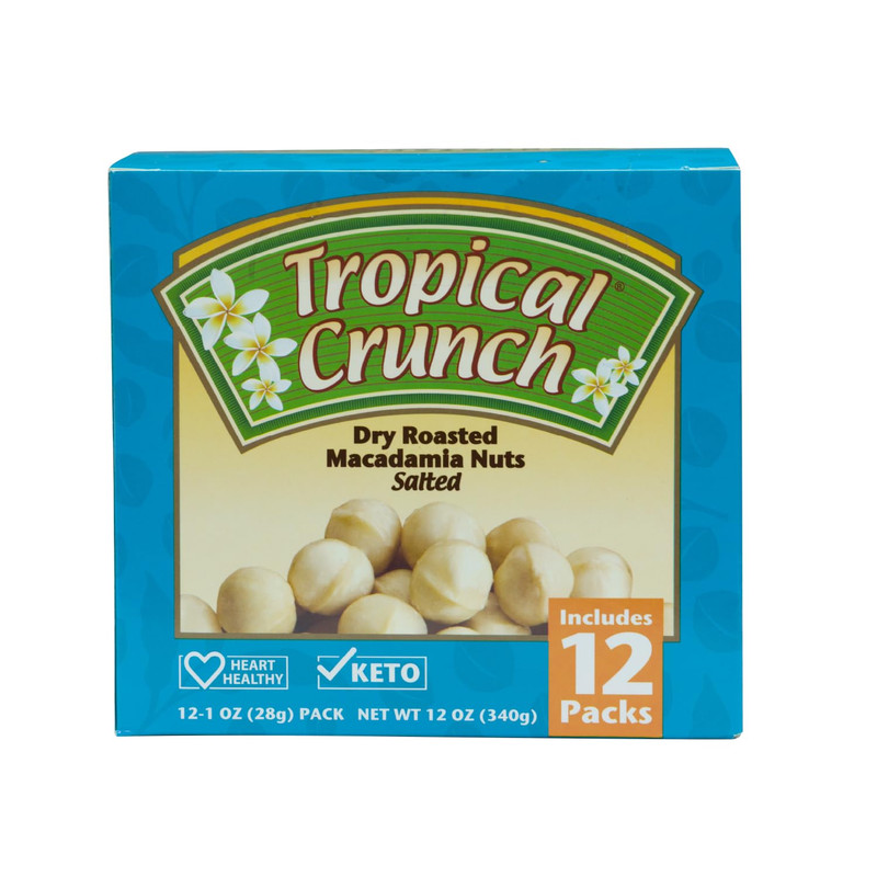 Tropical Crunch Dry Roasted Macadamia Nuts Snack Packs – 12 x 1oz Individual Bag gallery