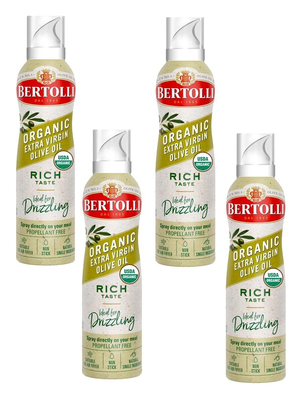 Organic Extra Virgin Olive Oil Spray by Bertolli - 4 Pack, Rich Flavor, 4.9 oz gallery