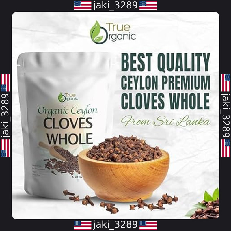 Premium Organic Ceylon Cloves - 1 lb Whole, USDA Organic & Kosher Certified gallery