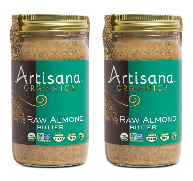 Organic Almond Butter 28 Ounce Pure Raw Vegan Gluten Free Non GMO Certified R...