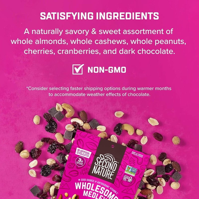 Wholesome Medley Trail Mix - 12 Gluten-Free Snack Packs of 2.25 oz Delights gallery