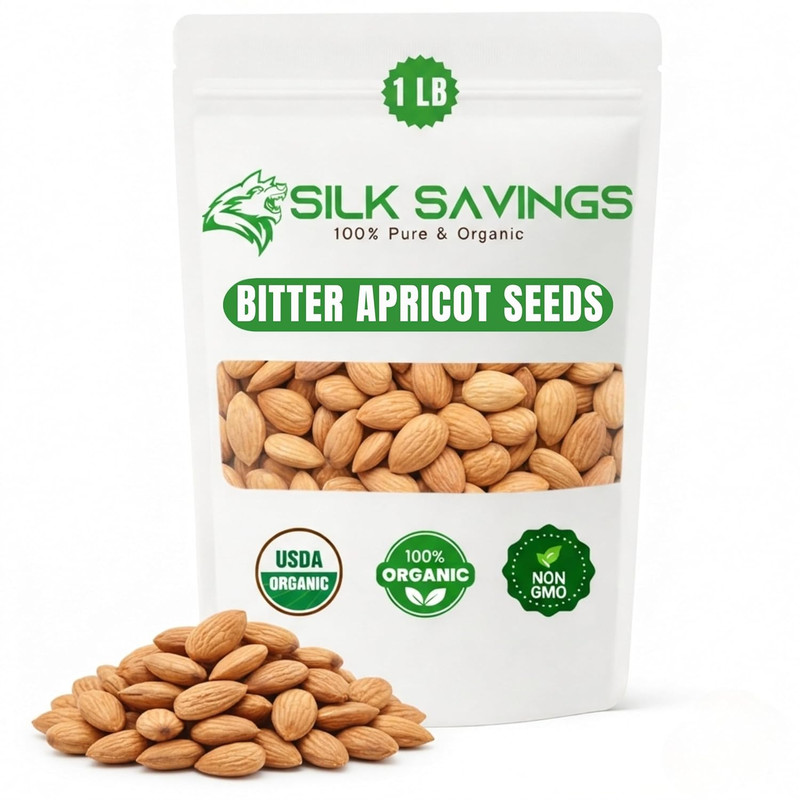 USDA Organic Bitter Apricot Kernels(1Lb) 16Oz, Natural Raw Bitter Apricot Seeds, gallery