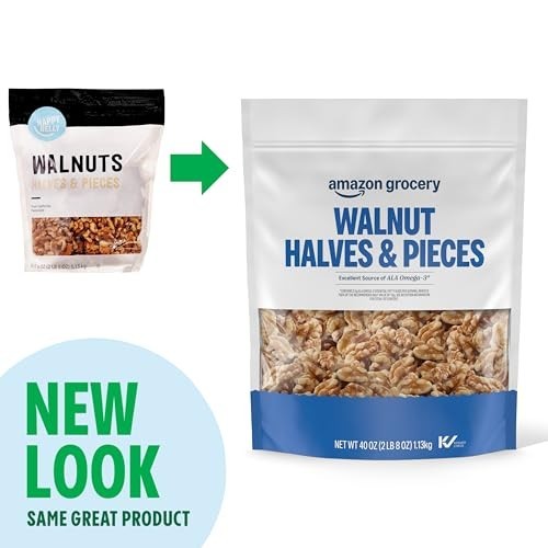 California Walnuts Halves & Pieces - 40 oz, Healthy Snack, Omega-3 Rich, Bulk Nu gallery
