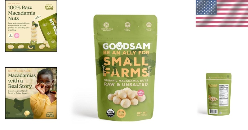 Whole Organic Macadamia Nuts - Buttery Taste, Keto-Friendly - 8 Ounce Pouch gallery