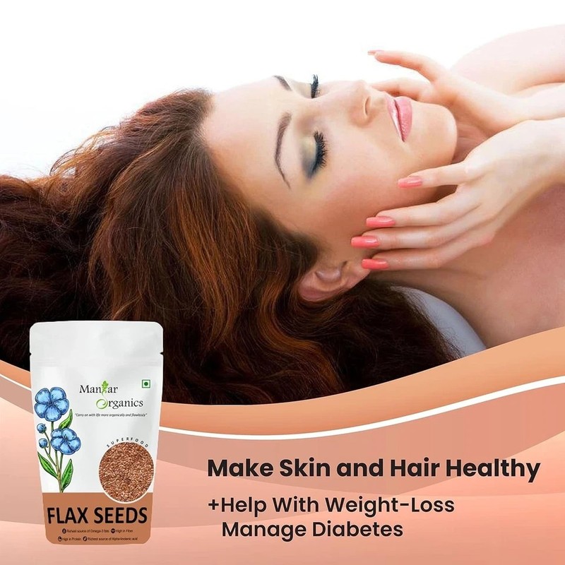 ManHar Organics Flax Seeds 250gm F619 gallery
