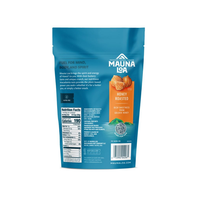 Honey Roasted Macadamia Nuts, 7 Oz Resealable Bag, Gluten Free, Sweet Hawaiian S gallery