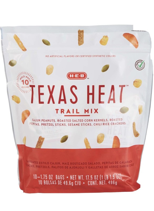 Texas Heat Multipack trail mix. 10 count 1.75oz bags. 2 pack bundle.