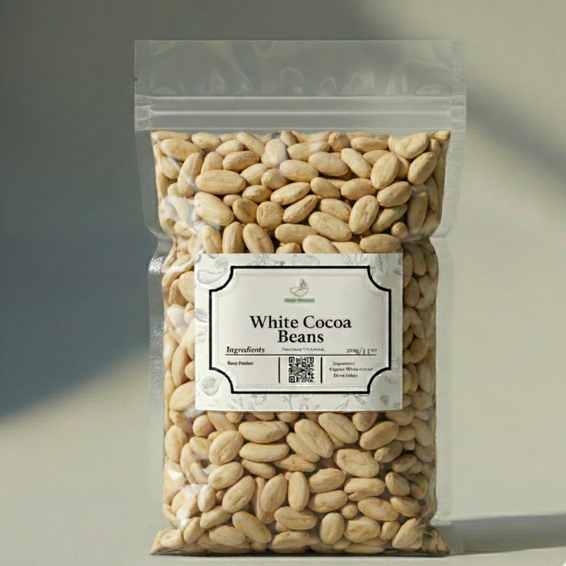 Raw Whole White Cocoa Beans | Natural Product | Cocoa Beans | Superfood for R... gallery