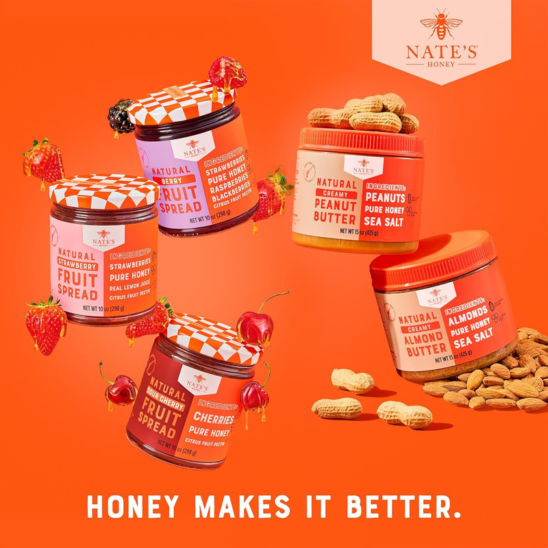 Almond Butter, Creamy, All-Natural – No Palm Oil, No Refined Sugar - 3 Real Ingr gallery