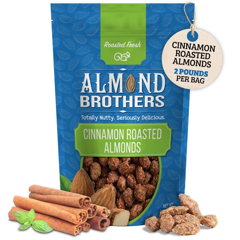 Cinnamon Glazed Roasted Almonds - 2 lb Bag, Handcrafted, Gluten-Free, Non-GMO gallery