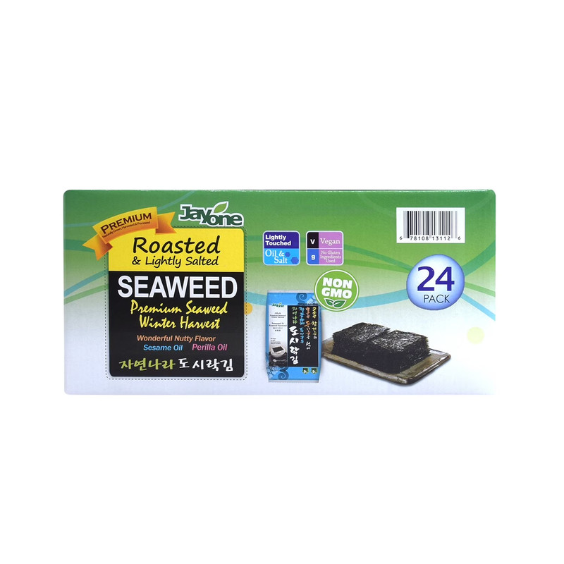 Jayone Roasted & Lightly Salted Seaweed, 0.17 oz., 24 pk gallery