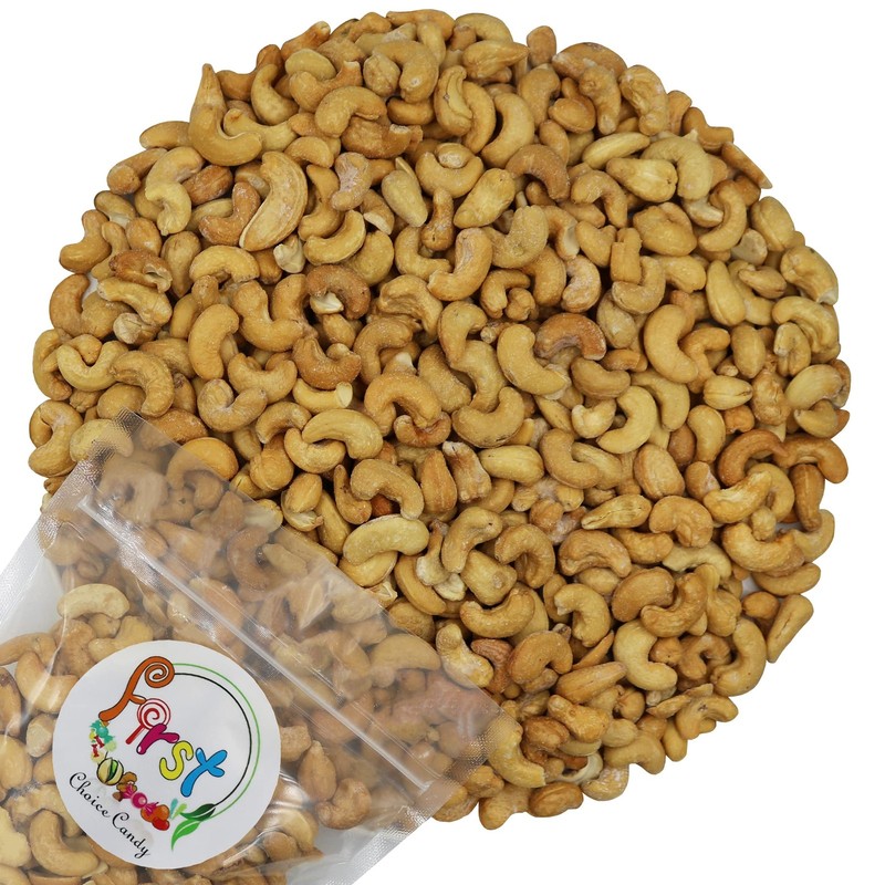 Roasted Salted Whole Cashews Bulk 5 Pound Snack Nut Nutty Flavor