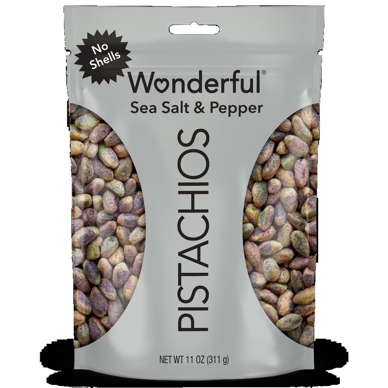 Sea Salt and Pepper Mixed Nuts No Shells 11 oz Resealable Bag Snack