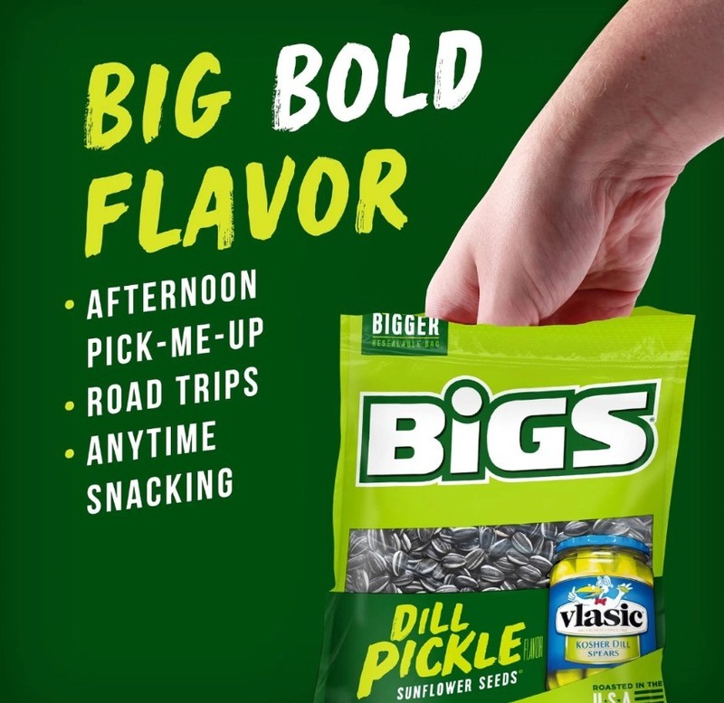 2x Bigs Sunflower Seeds Bags 5.35oz Dill Pickle & Taco Supreme Do Flavor Bigger gallery